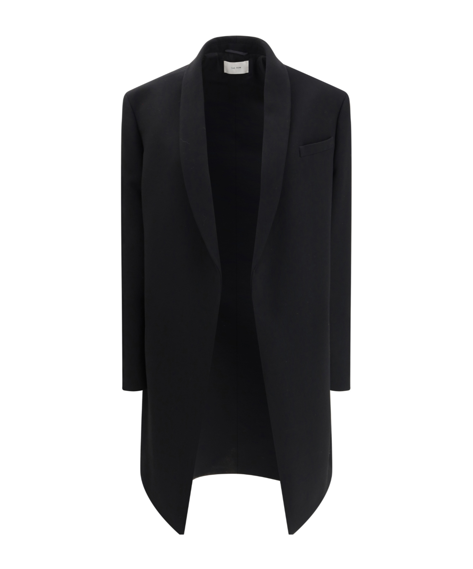 The Row Long-sleeved Coat In Black