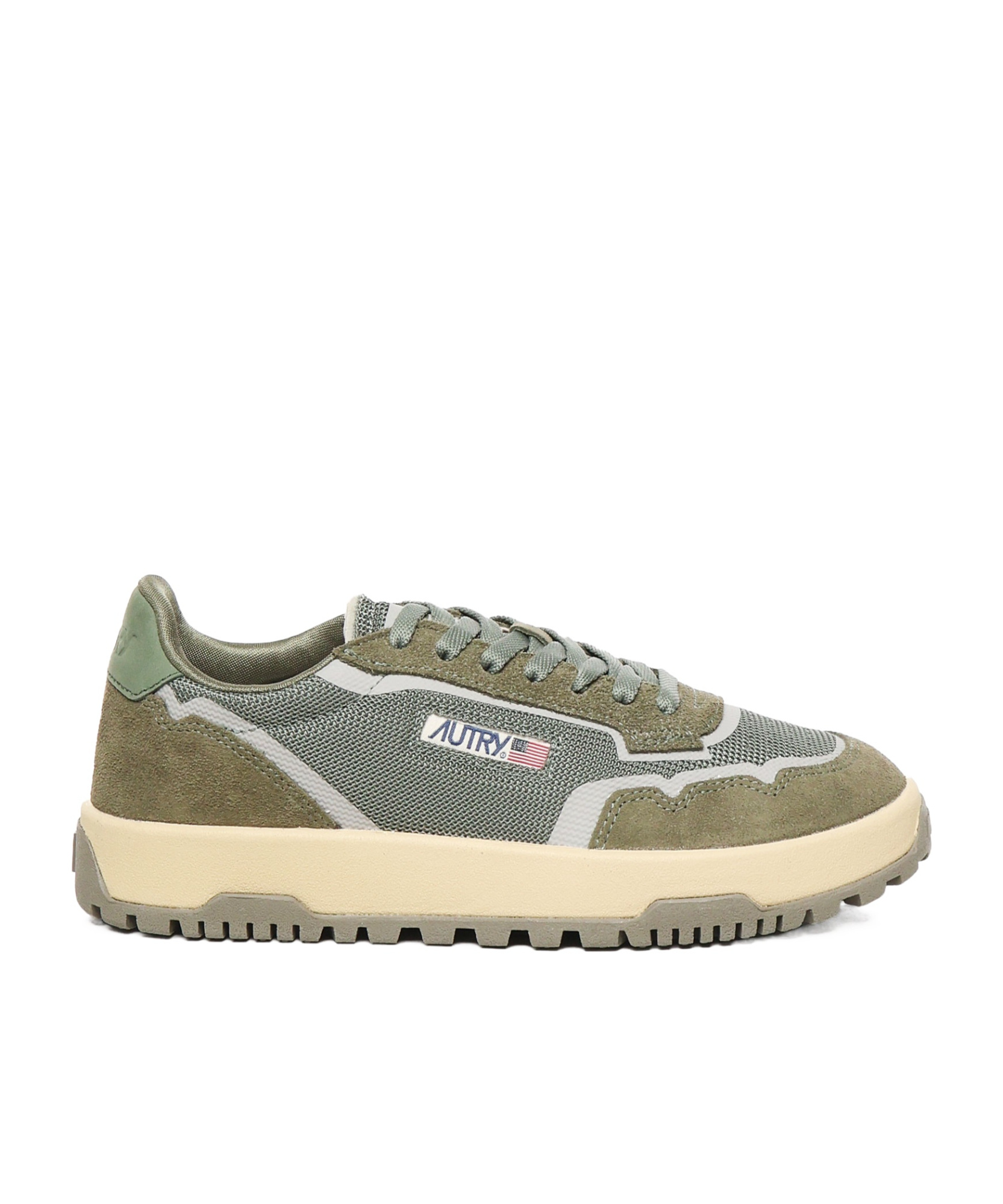 Autry Wildpace Nubuck And Rubber-trimmed Suede And Mesh Sneakers In Multicolor