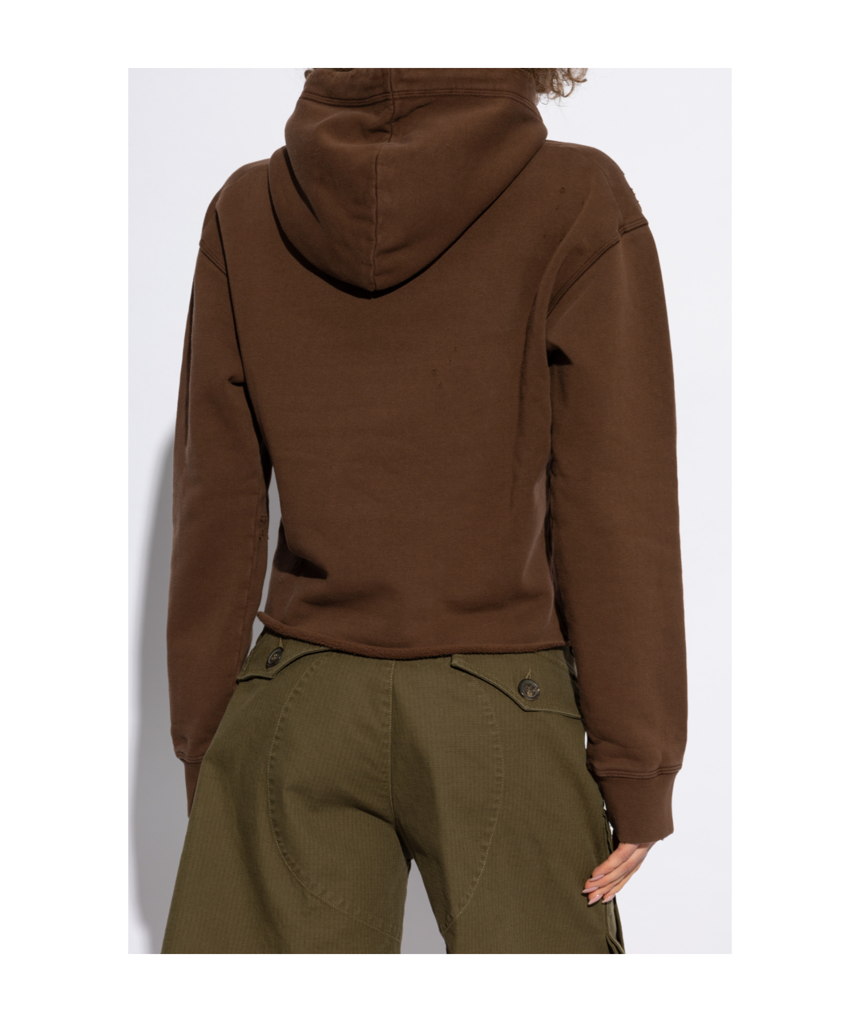 Dsquared2 Long-sleeved Sweater In Brown