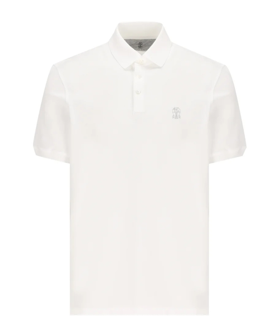 BRUNELLO CUCINELLI LOGO-PRINT POLO SHIRT