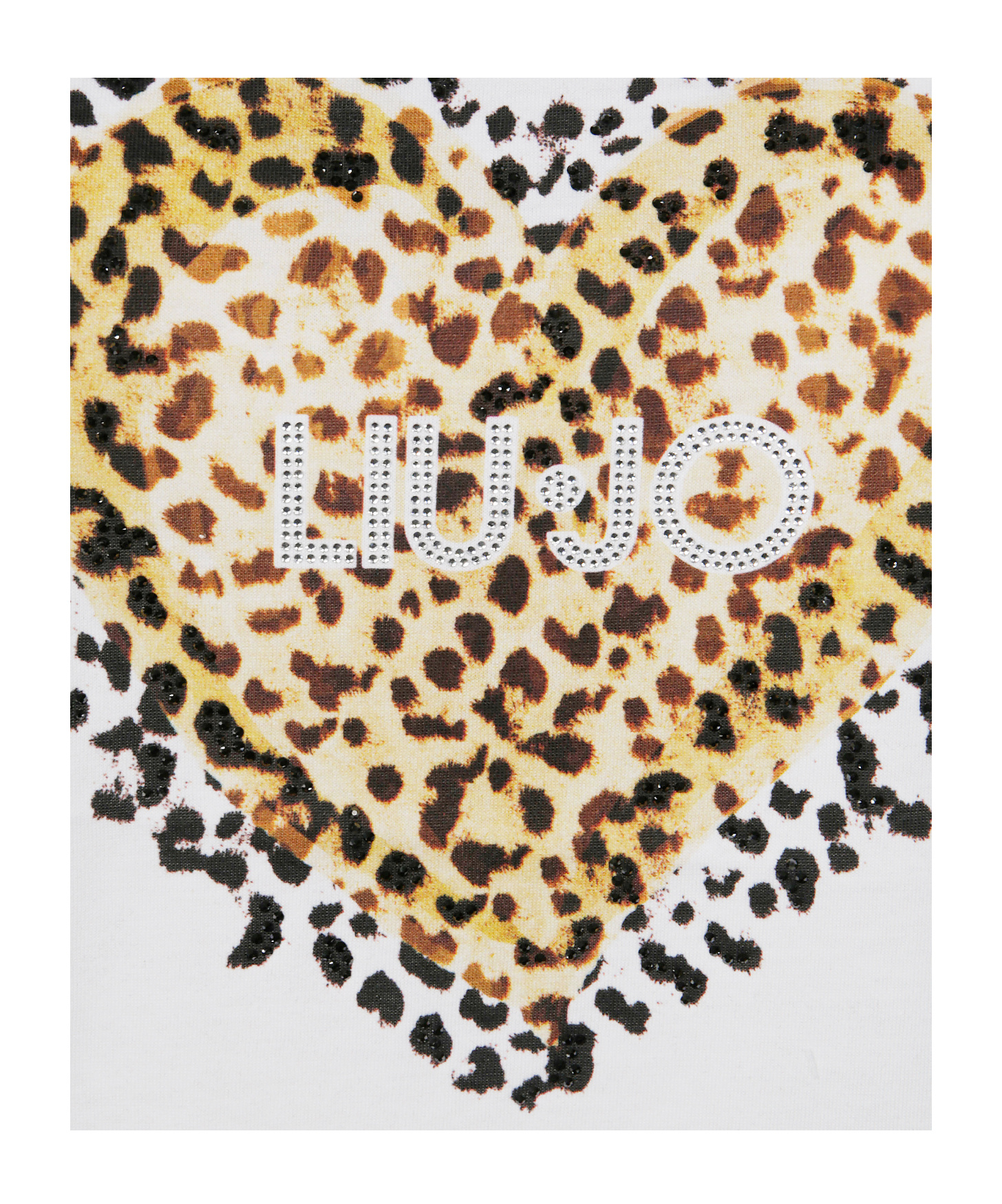 Liu •jo Liu Jo Heart Embellished Crewneck T-shirt In White