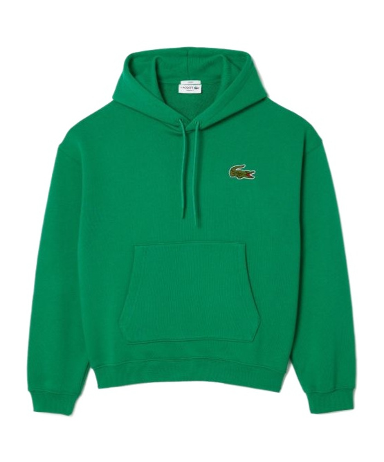 Lacoste Hooded Sweater In Brown