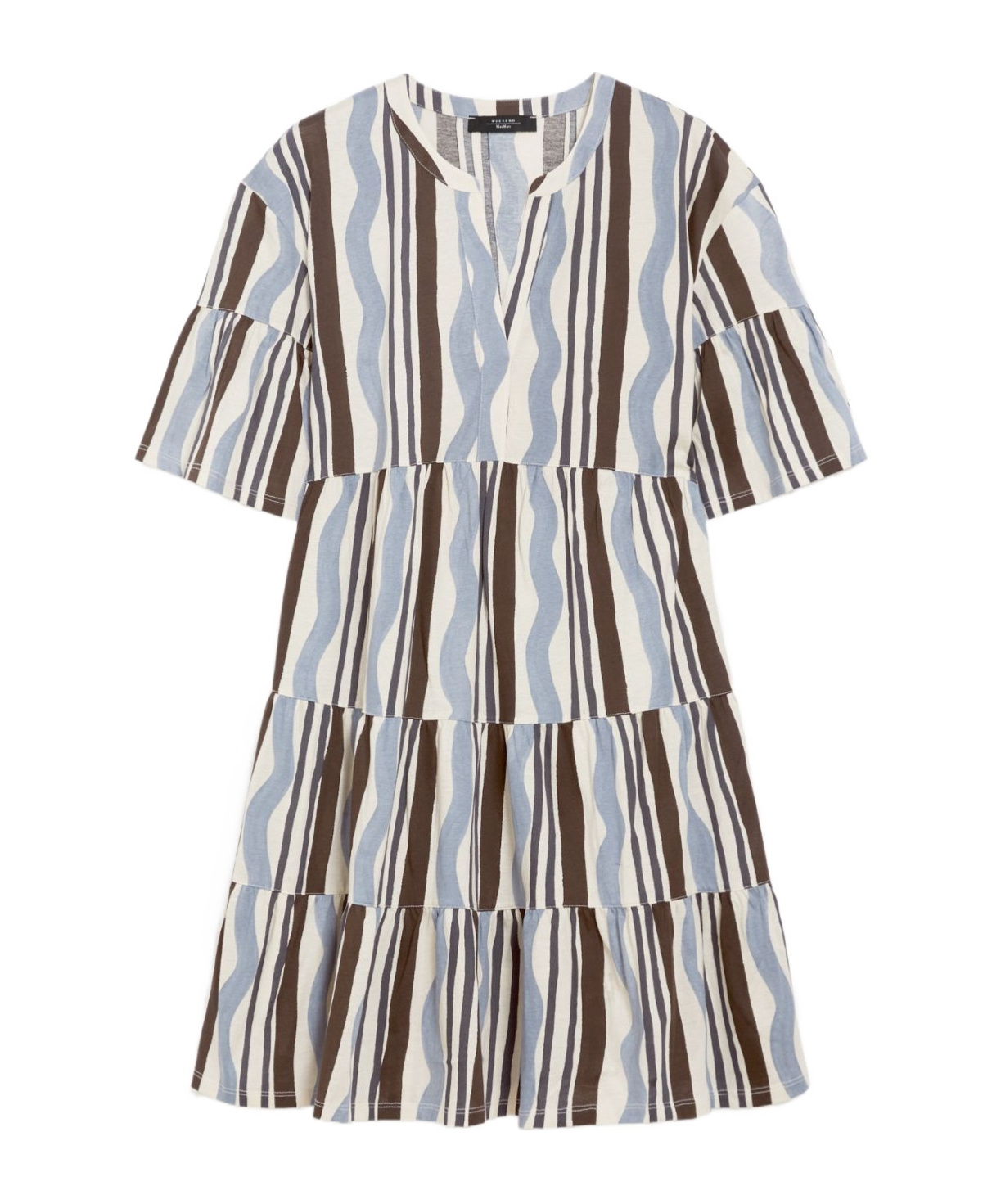 Weekend Max Mara Short Dress In Patterned Jersey In Multicolor