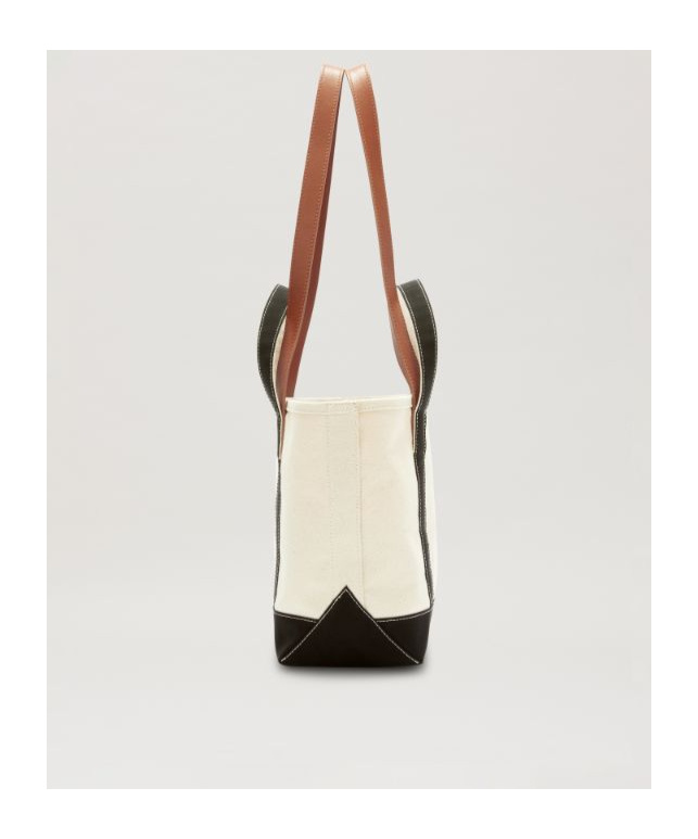 Palm Angels Logo Shopping Bag In White