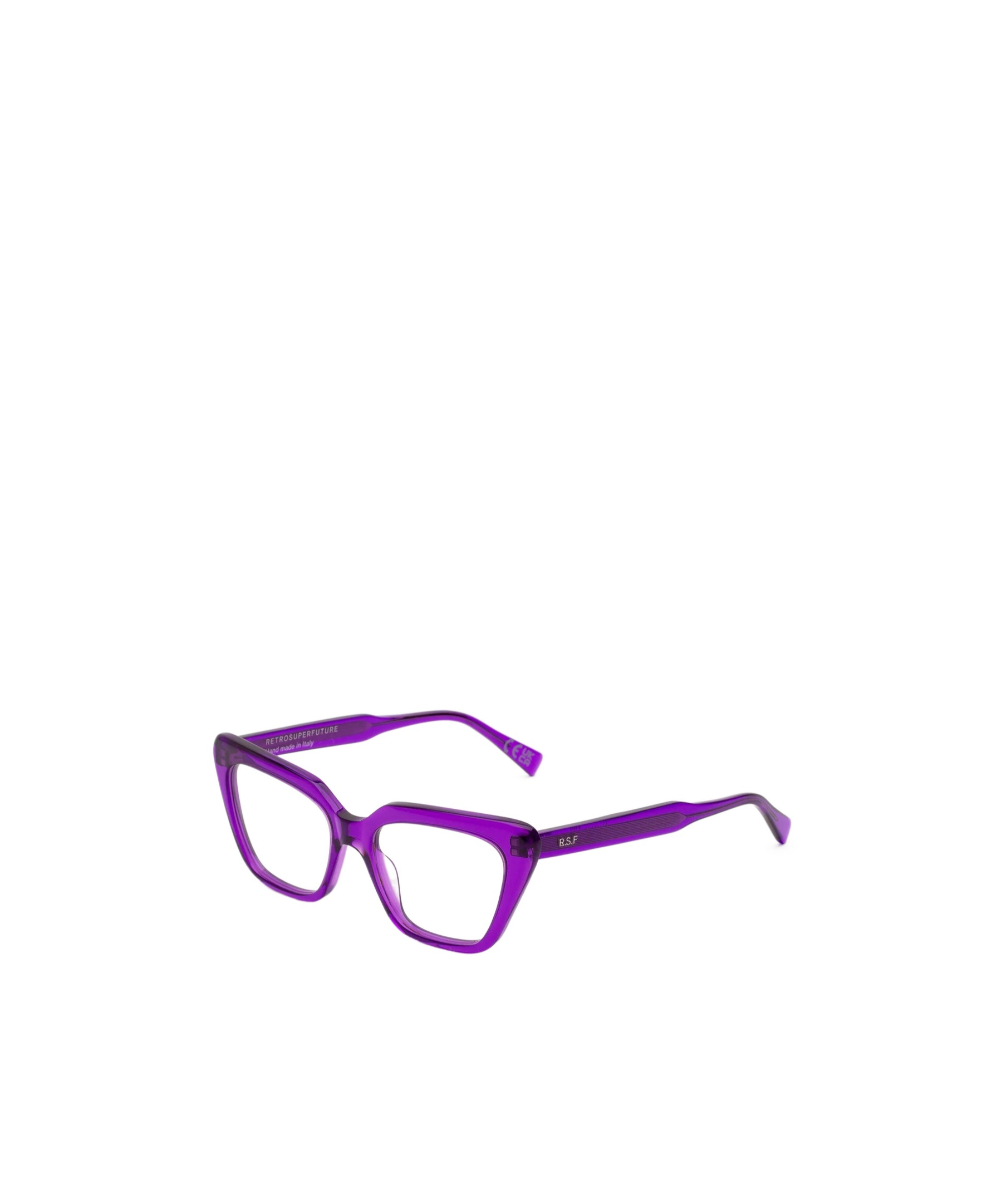 Retrosuperfuture Geometric Plano Mirror In Purple