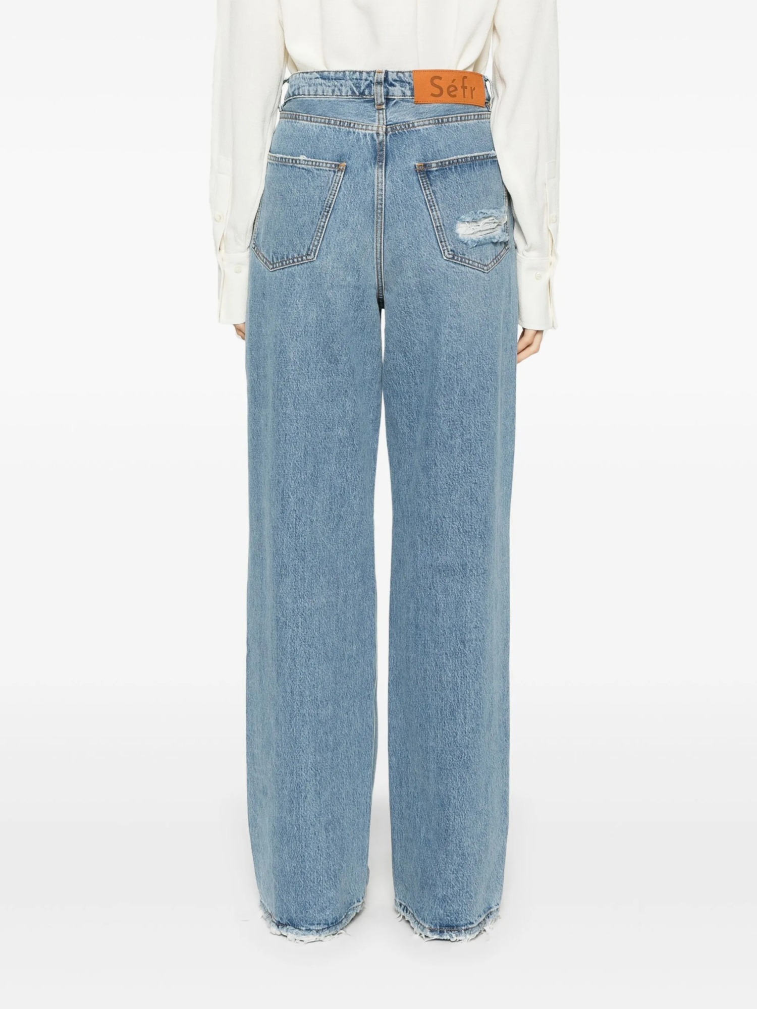 Séfr Wide-leg Jeans In Blue