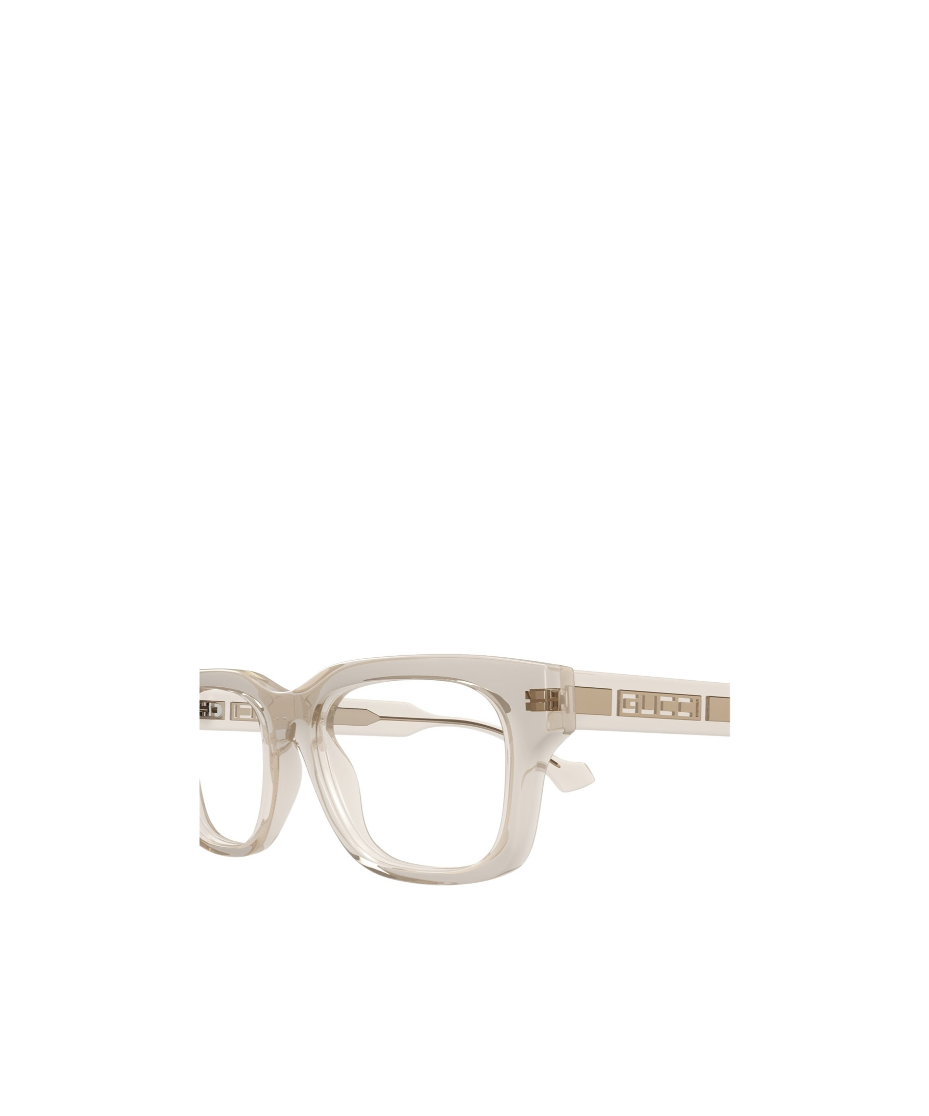 Gucci Eyewear Rectangle Frame Glasses In Nude