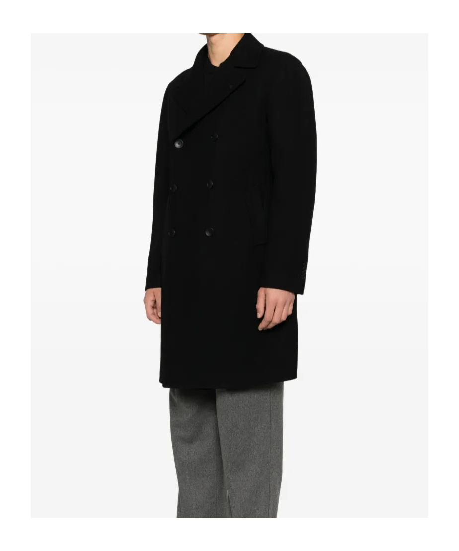 Tagliatore Arden Double-breasted Coat In Black