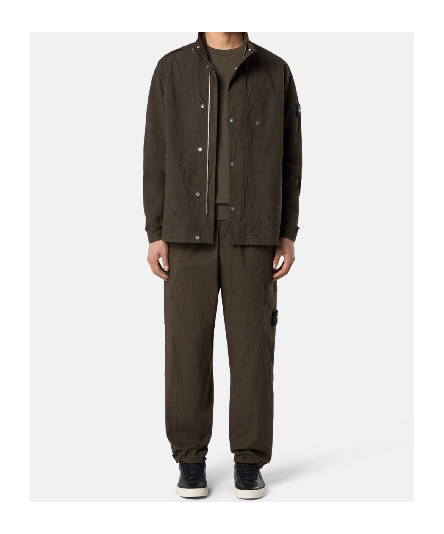 Stone Island 4100044 Mil-spec Stretch Ripstop-tc In Military Green