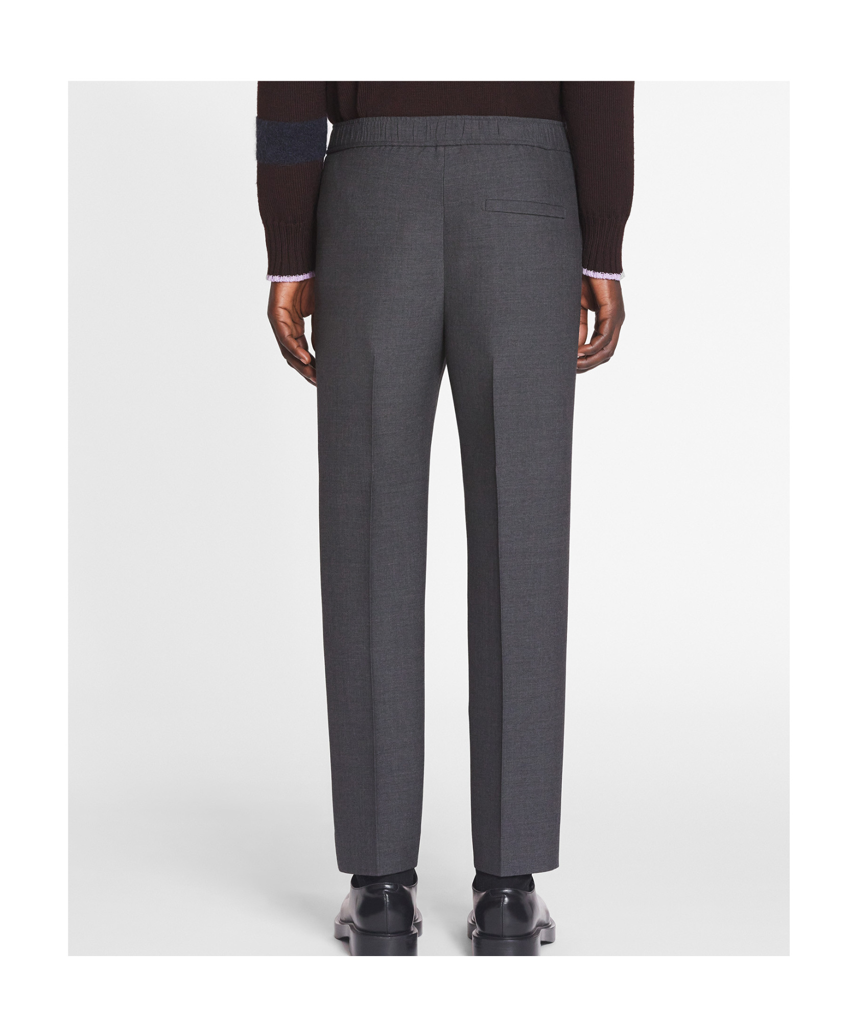 Lanvin Pantalon À Taille Élastiquée Pour Homme In Black