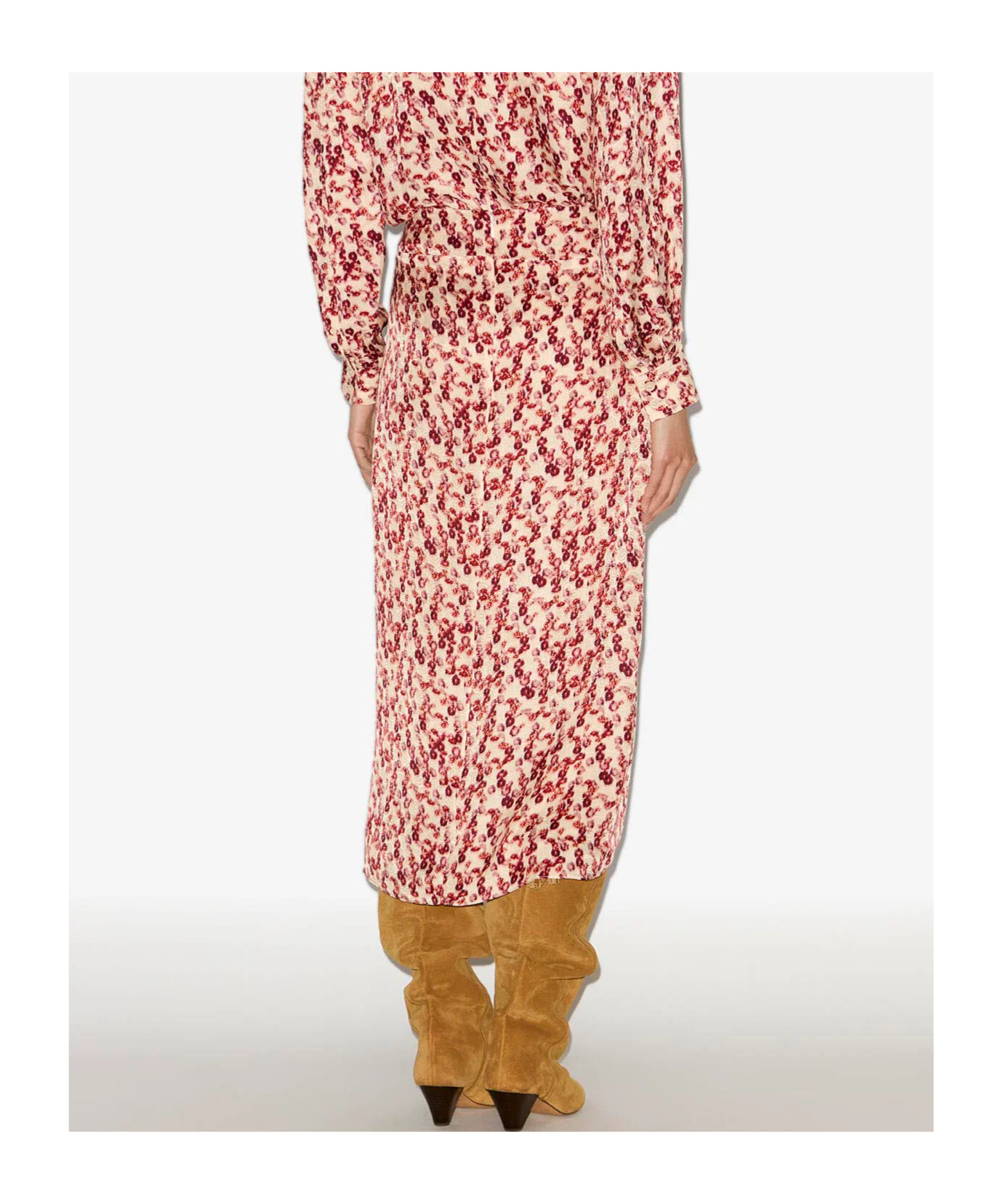 Isabel Marant A-line Floral Midi Skirt