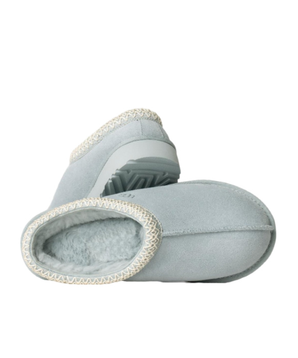 Shop Ugg Round Toe Mules In Gray