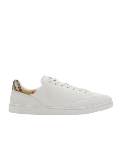 Burberry Low-top Leather Sneakers Round Toe In White