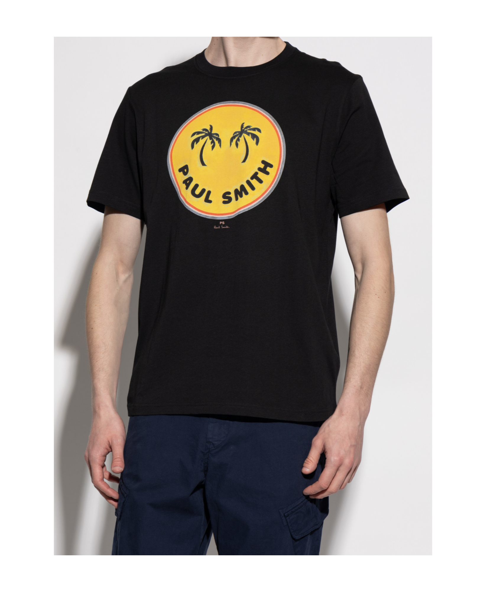 Shop Paul Smith Palm Trees-print T-shirt In Black