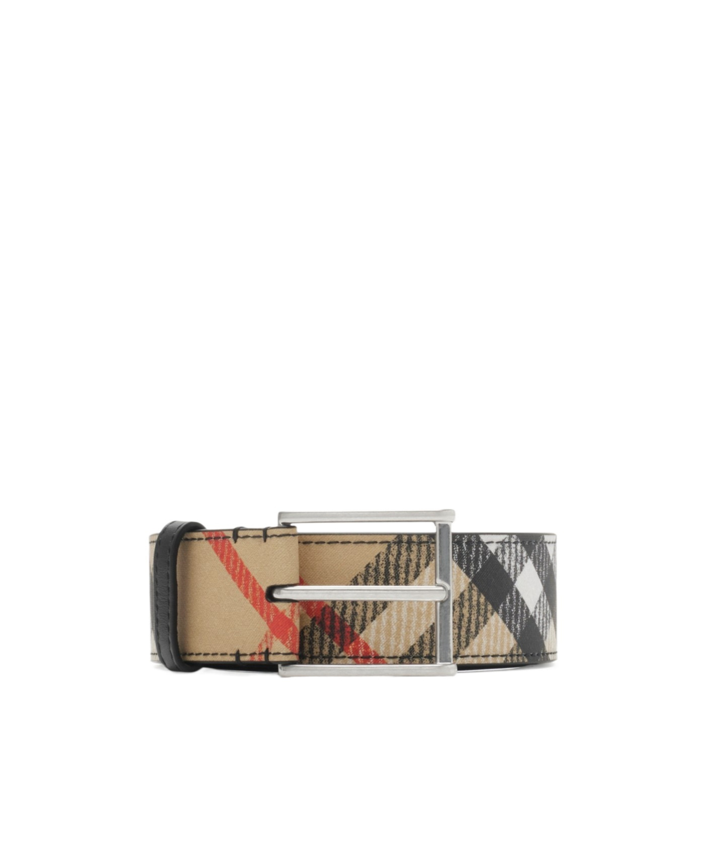 Burberry Checked Belt In Multicolor