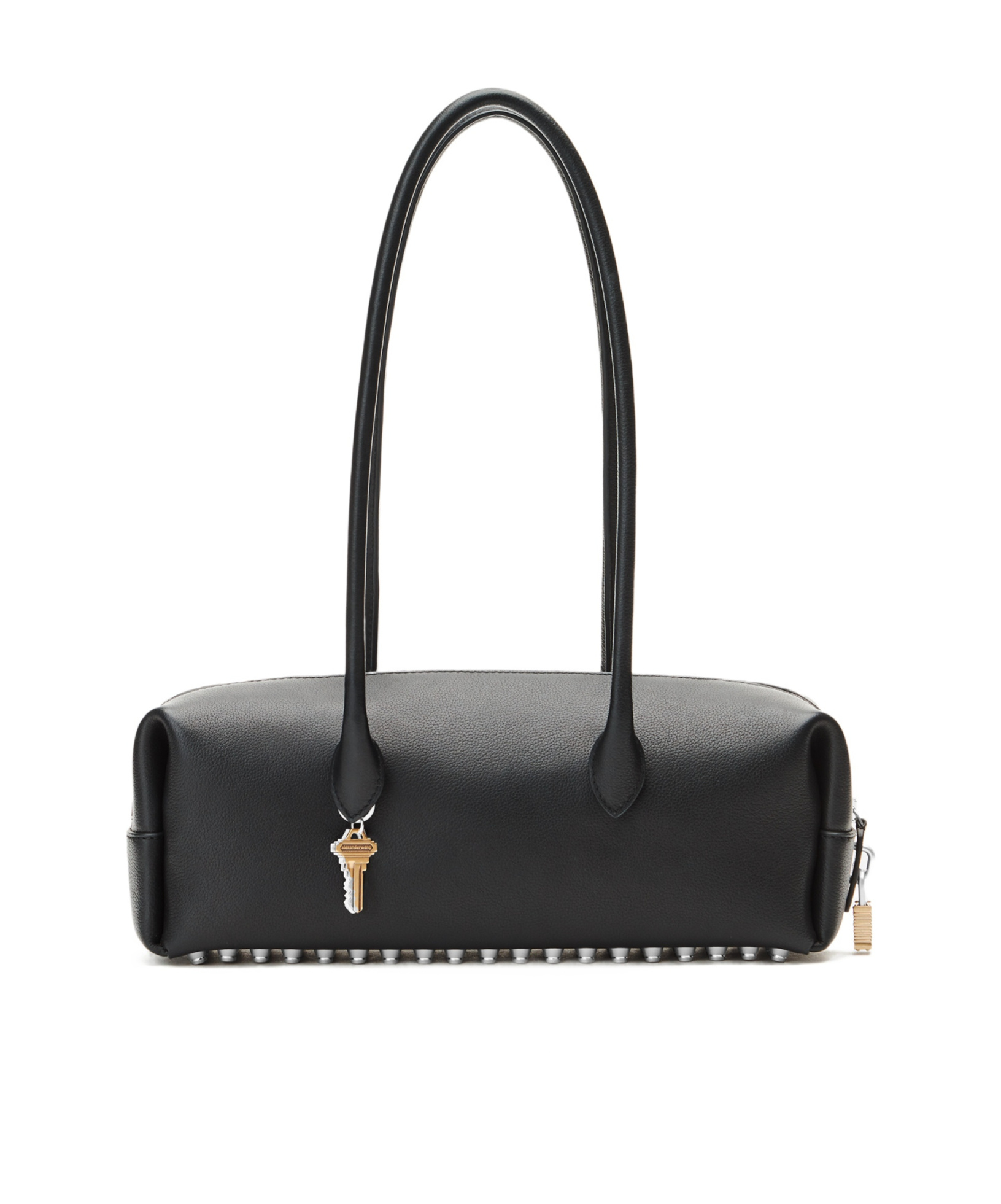 Alexander Wang Medium Roux Key-charm Shoulder Bag In Black
