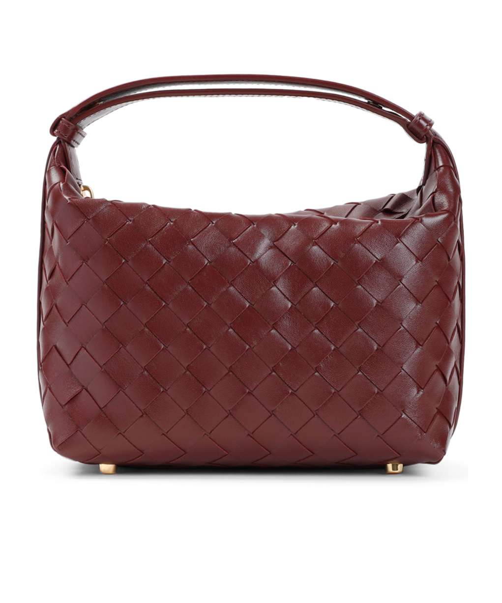 Bottega Veneta Burgundy Mini Wallace Bag In Red