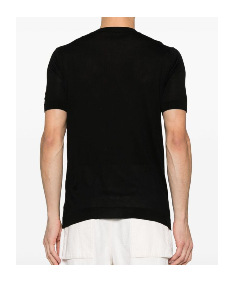 Shop Tagliatore Short-sleeved T-shirt In Black