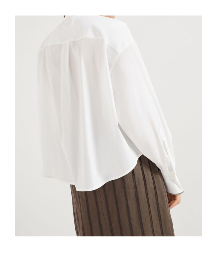 Brunello Cucinelli Long-sleeved Shirt In White