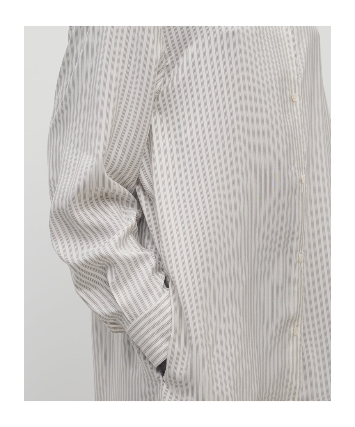 The Row Chihiro Dress In Silk In White