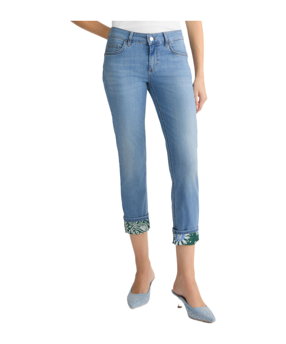 Liu •jo Flared Printed Denim Jeans