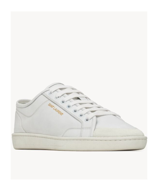 Saint Laurent Gym Low-cut Casual Shoes In White