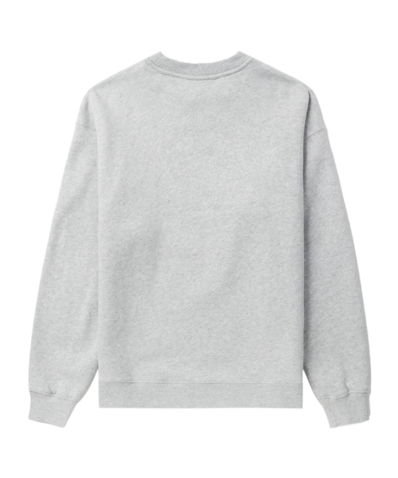 Maison Kitsuné Crew Neck Cotton Sweatshirt In White