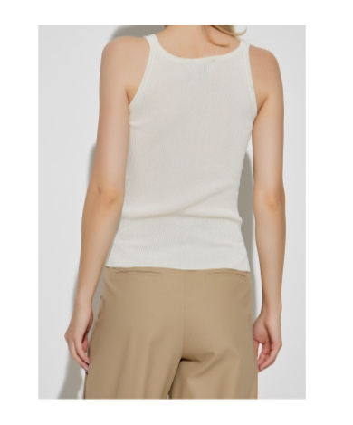 Max Mara Sleeveless Vest In White