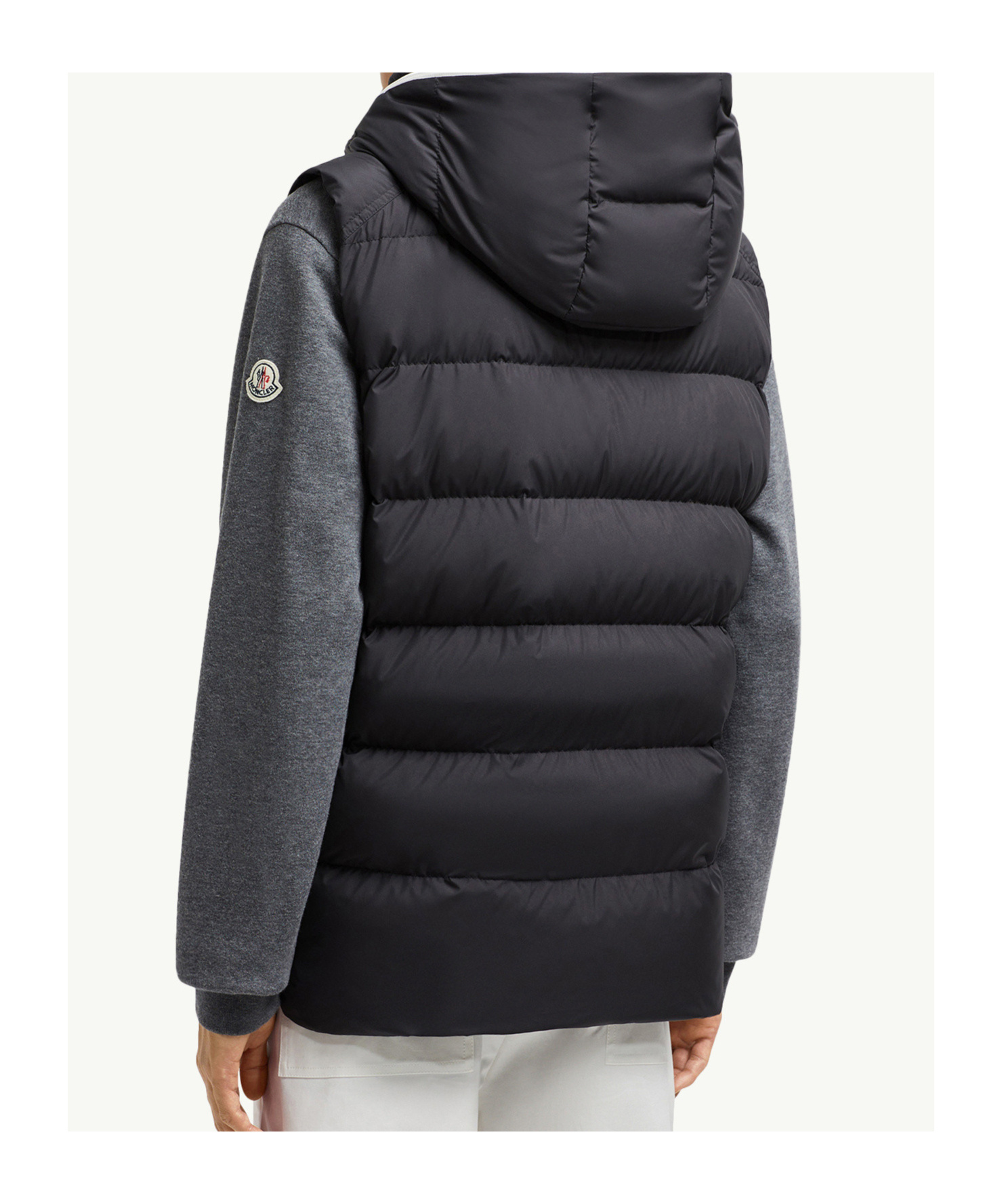 Moncler Cardamine Hooded Down Gilet In Black