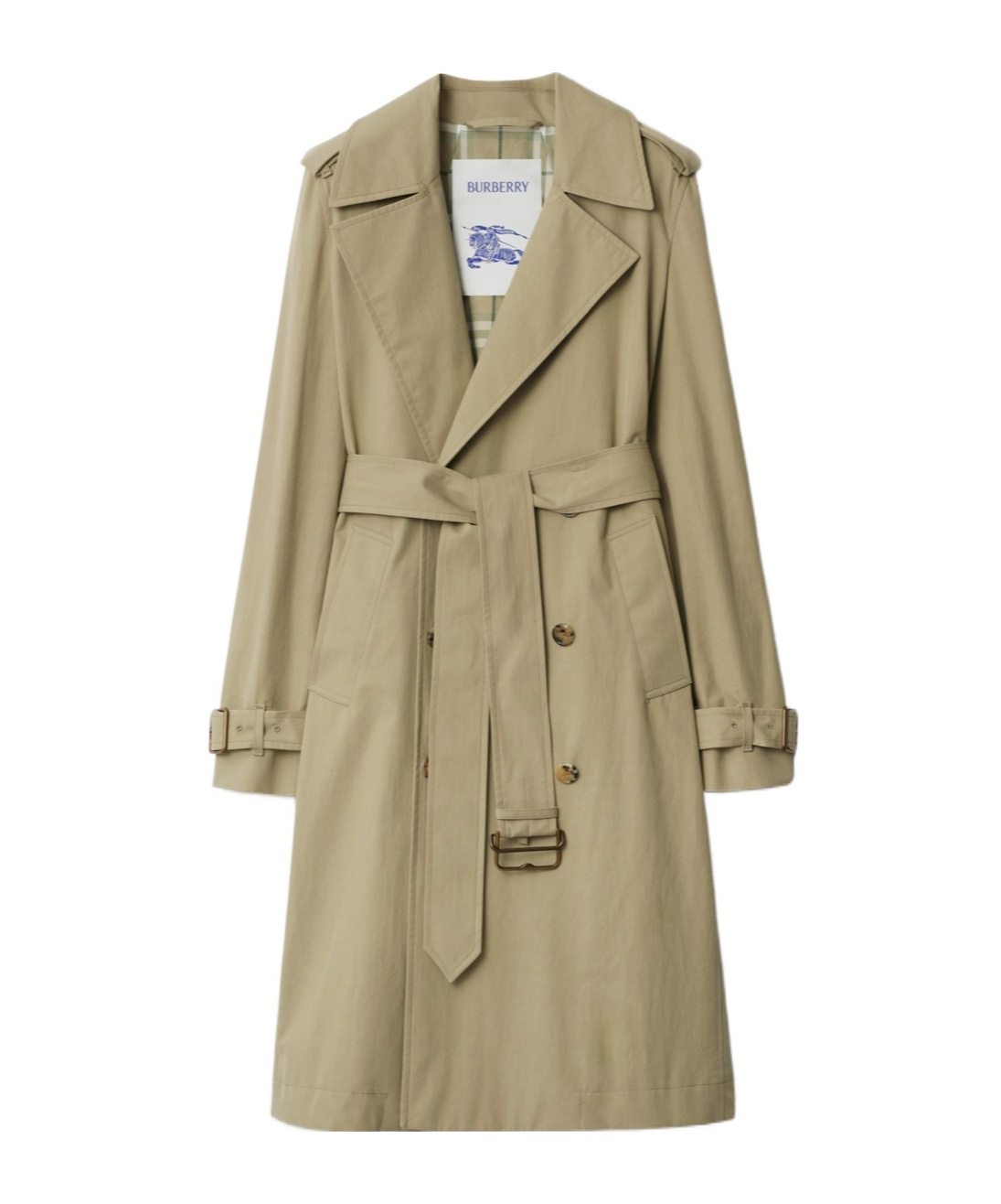 Burberry Highgrove Castleford Lapel Trench Coat In Nude