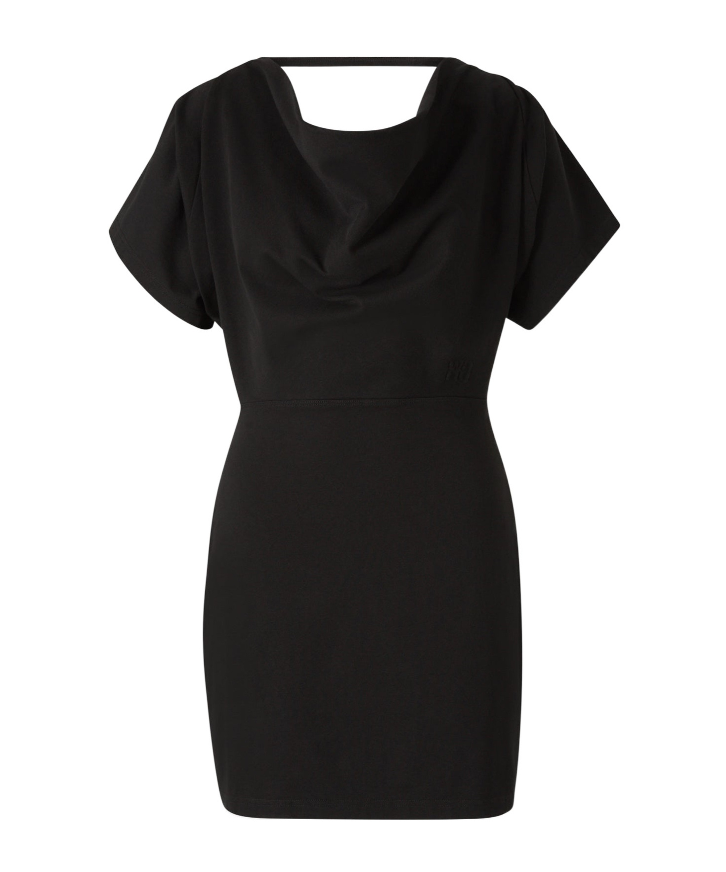 Alexander Wang Cowl Neck Mini Dress In Black