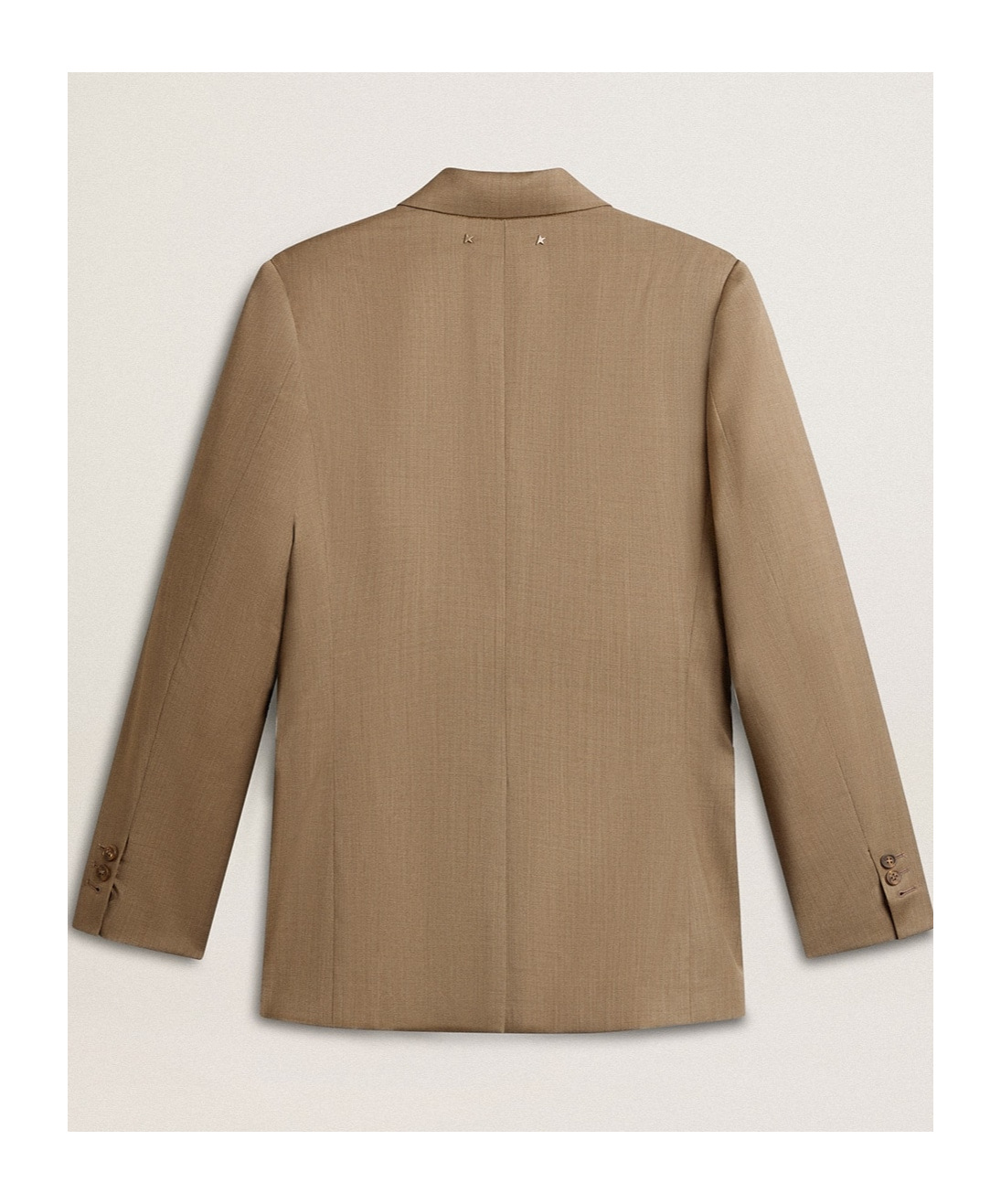 Golden Goose Single-breasted Wool Blazer In Brown