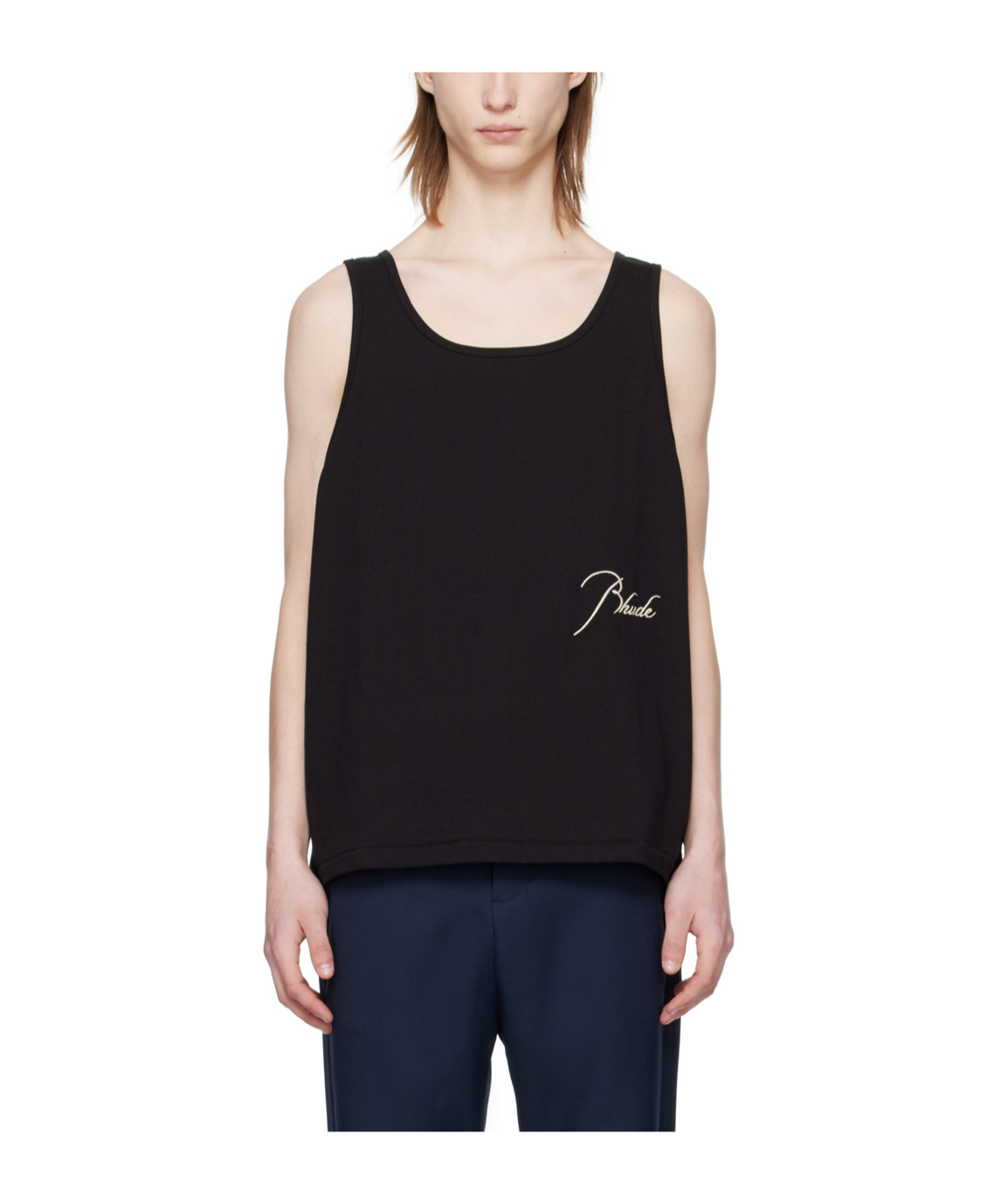 Rhude Logo Embroidered Vest In Black
