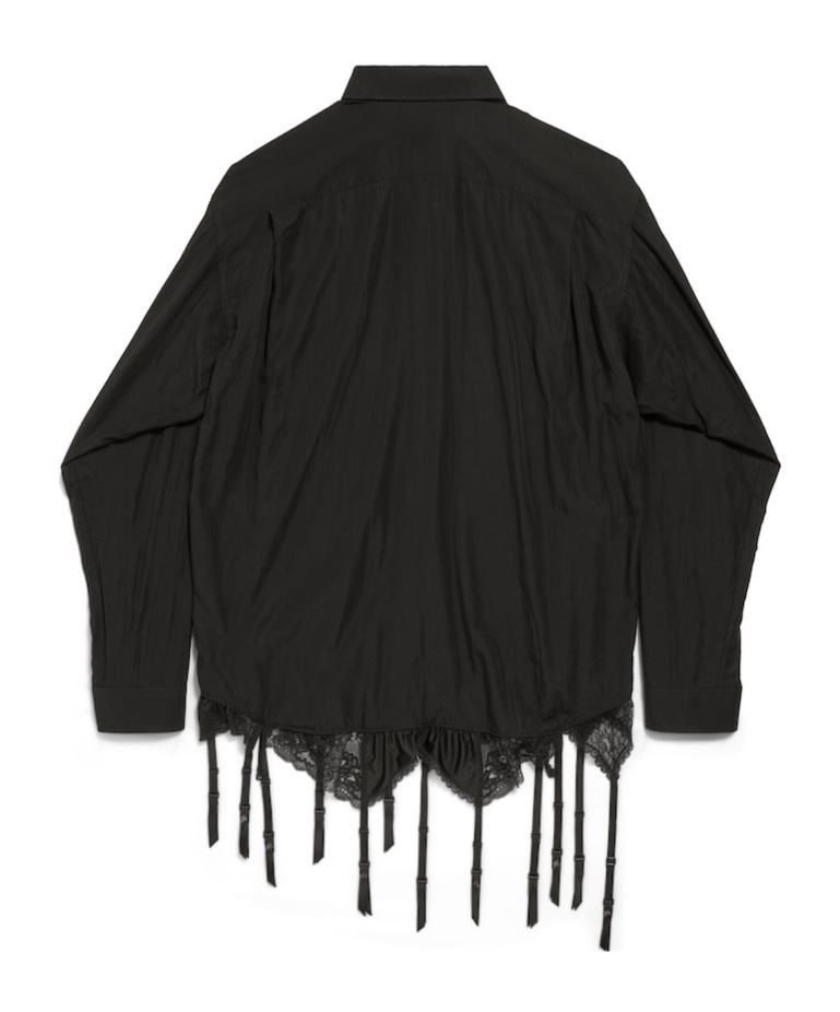 Shop Balenciaga Women's Lingerie Shirt In Black