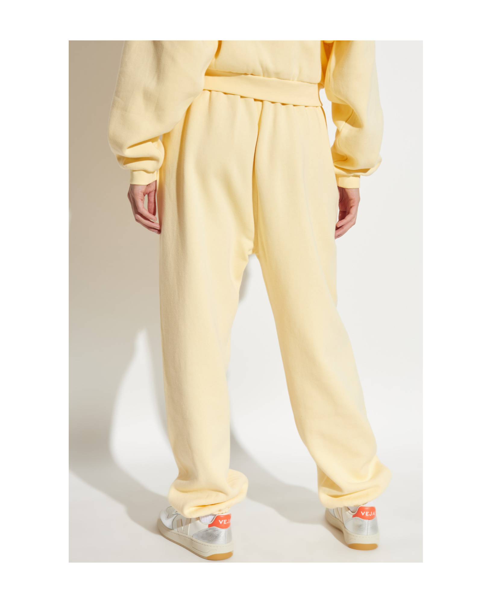 Essentials Fear Of God Logo Patch Drawstring Sweatpants In Brown