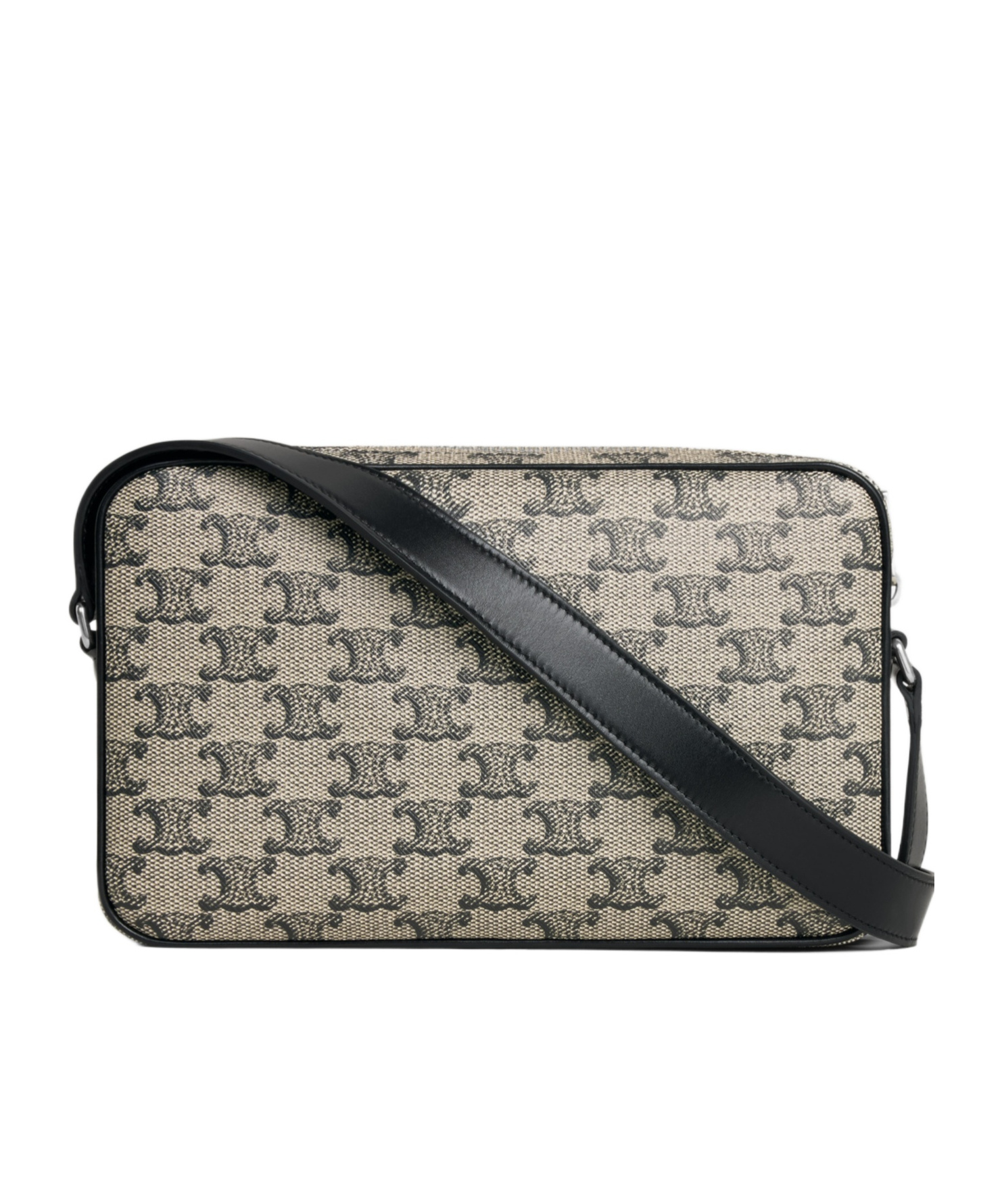 Celine Medium Printed Mailman Bag In Gray