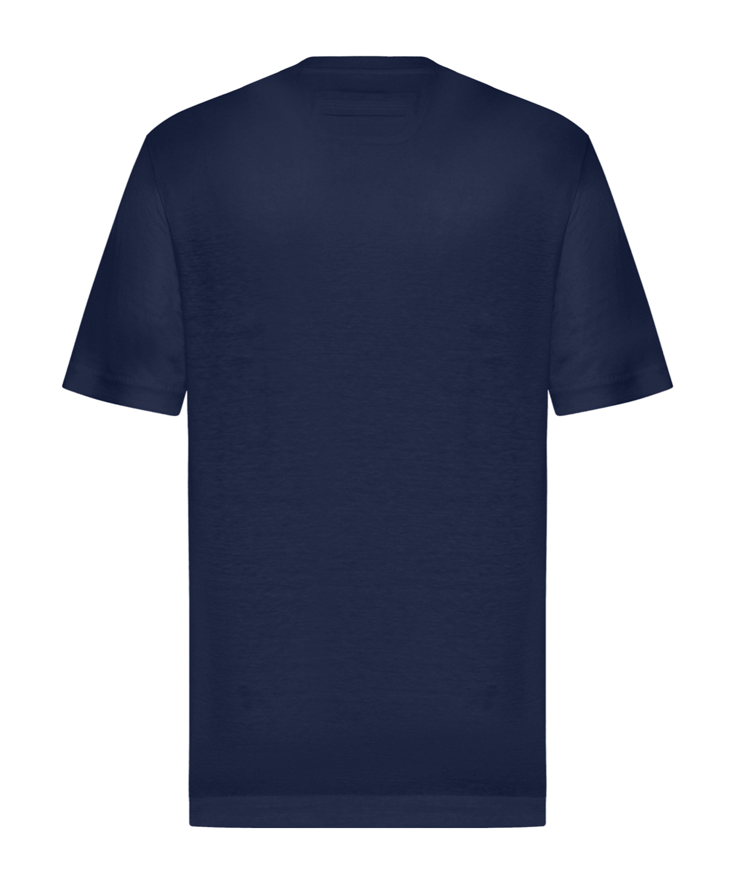 Shop Zegna Oasi Lino T-shirt In Navy Blue