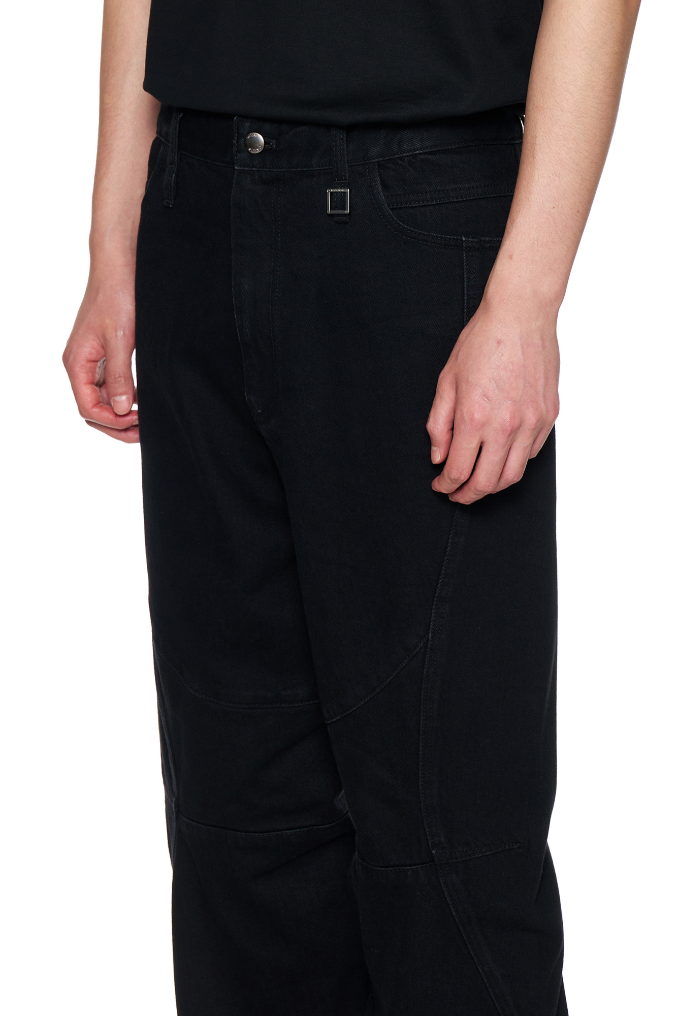 Wooyoungmi Stitched Jeans In Black