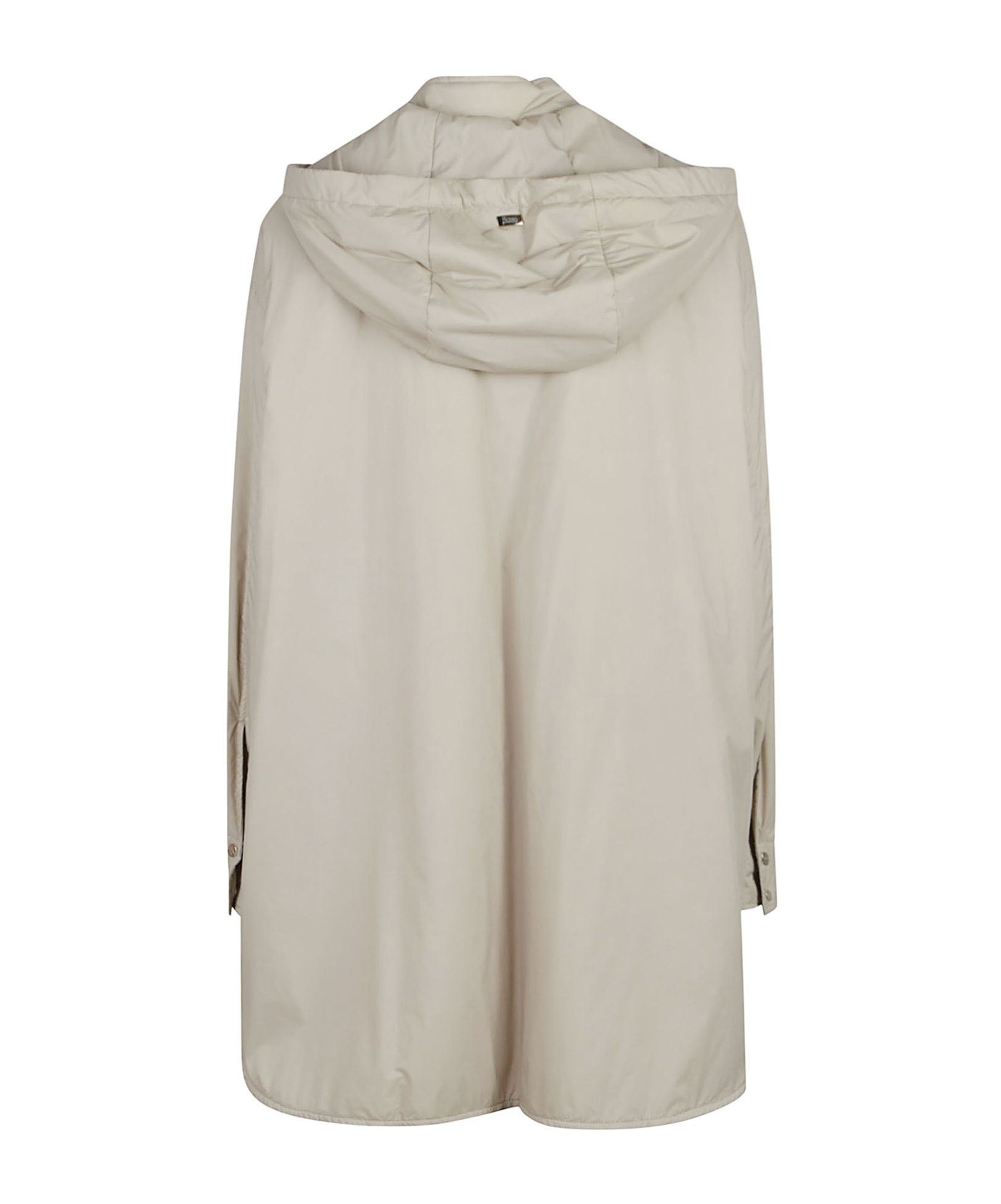 Herno Long-sleeved Hooded Coat In Neutral