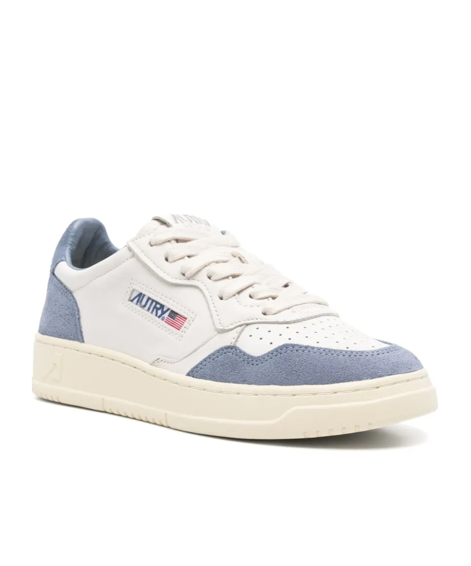 Autry 'medalist' White Low Top Sneakers With Logo Detail