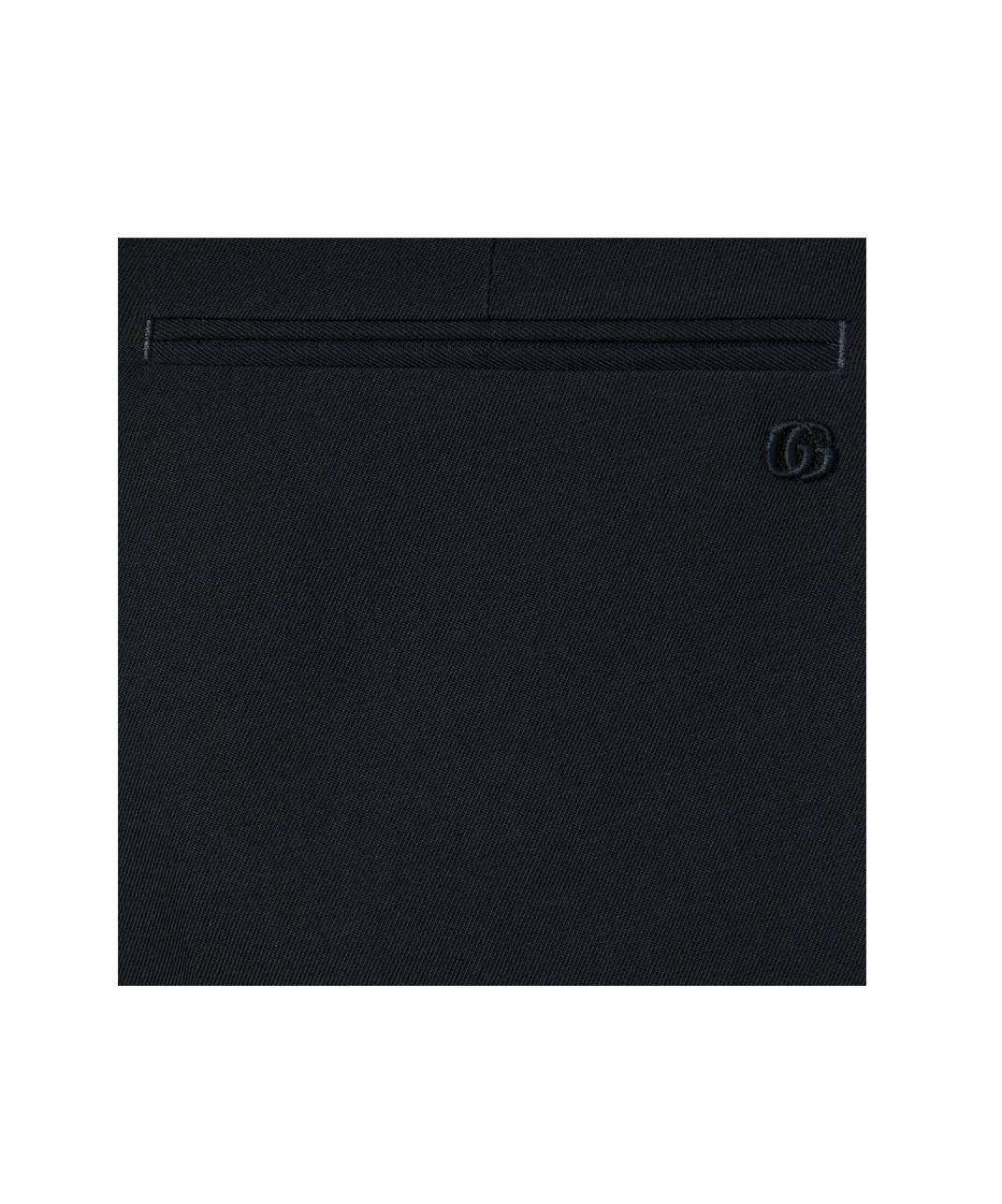 Gucci Logo-patch Tailored Trousers In Black