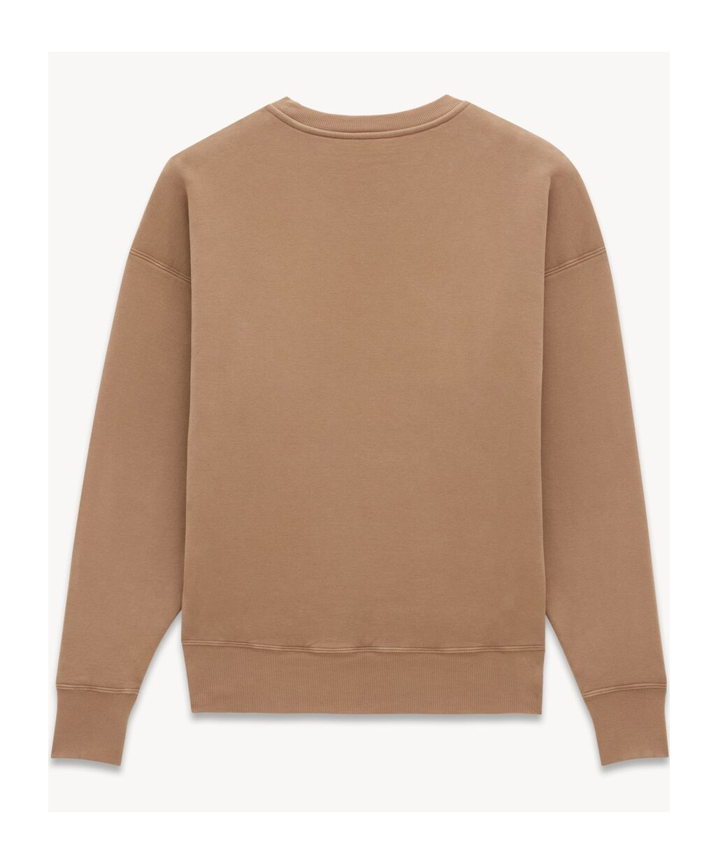 Saint Laurent Crewneck Sweatshirt Knitwear Brown In Brown