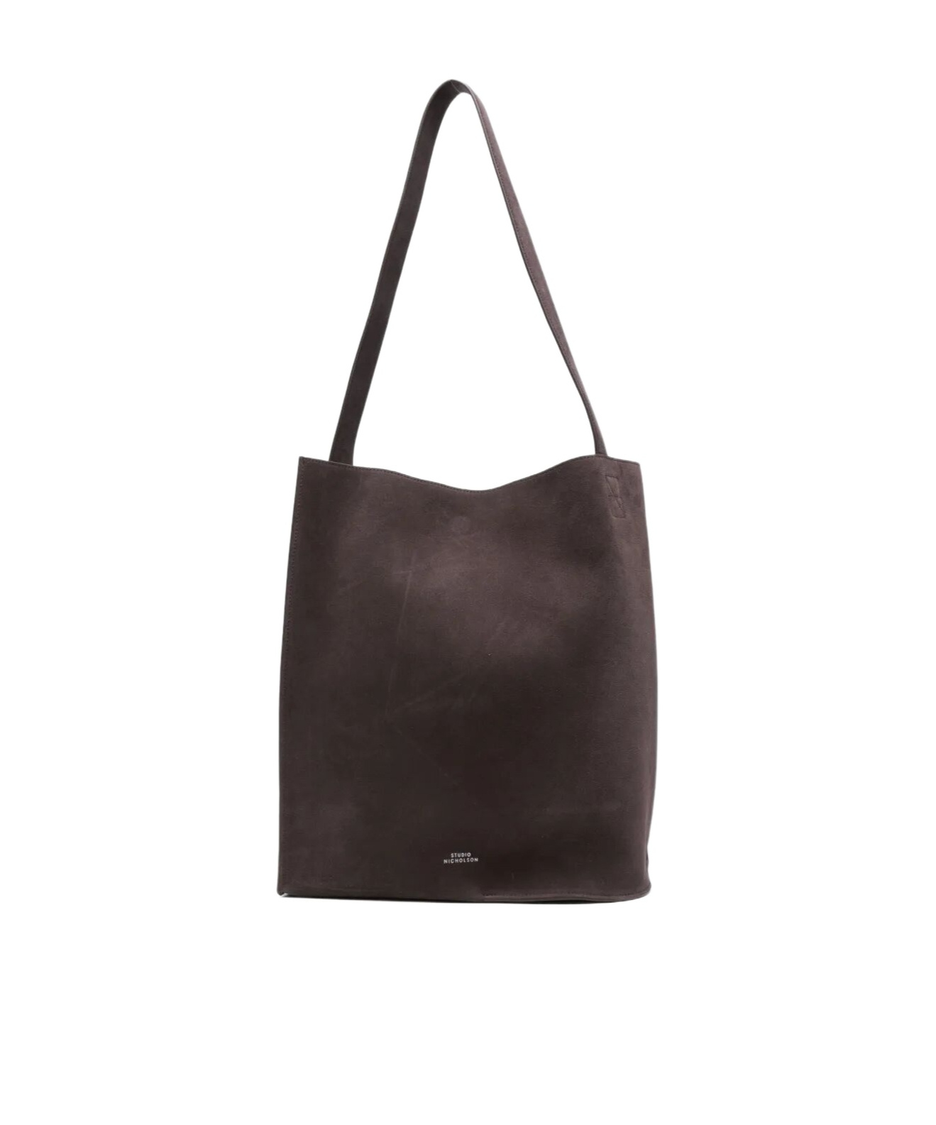 Studio Nicholson Suede Shoulder Bag In Brown