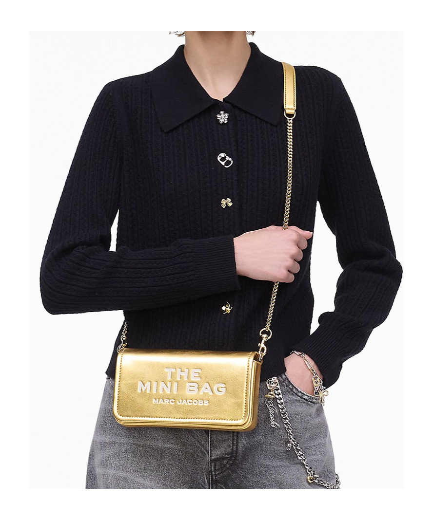 Marc Jacobs The Metallic Leather Chain Mini Bag