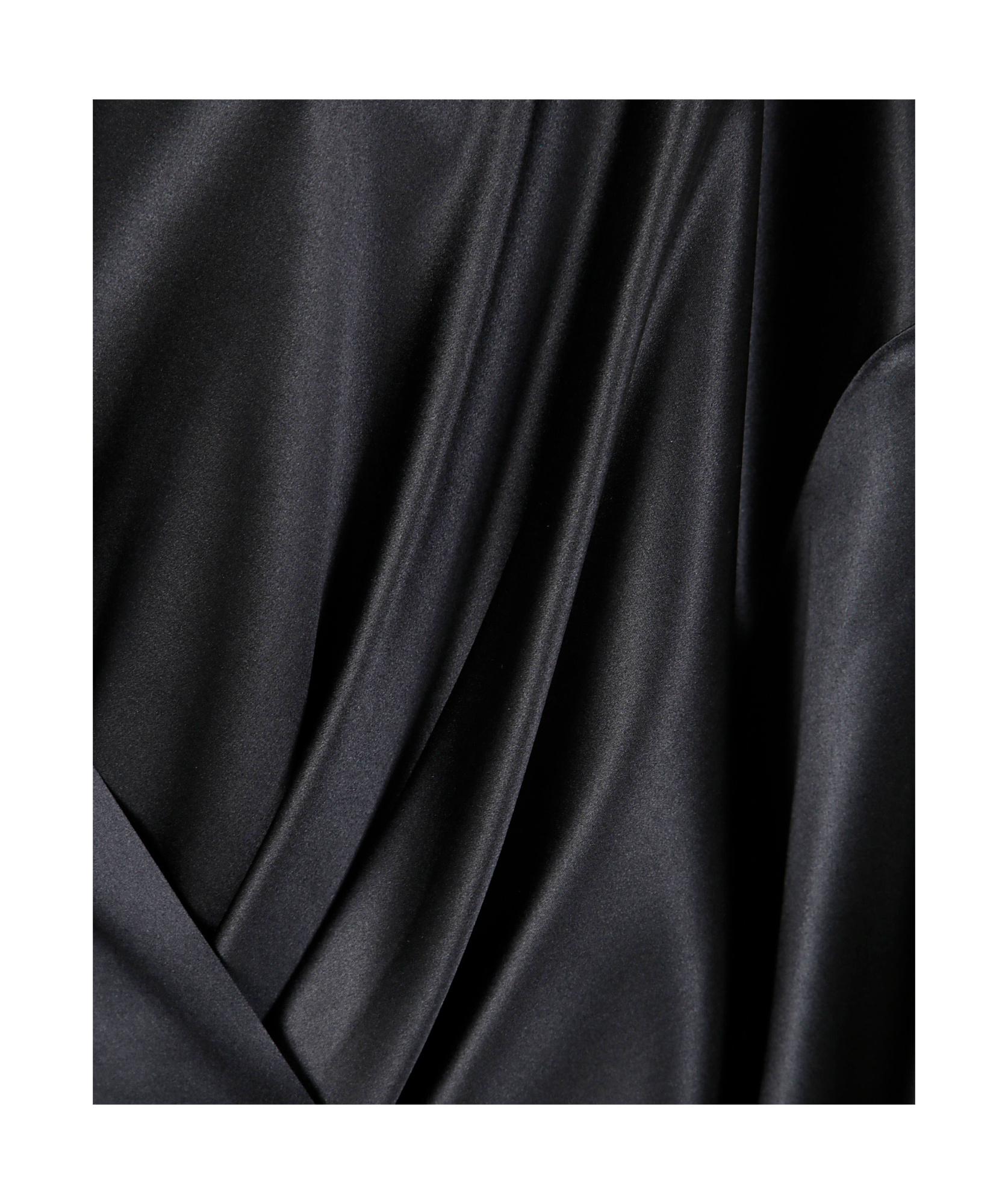 Dries Van Noten Womens Black Wrap-front Puffball Stretch-silk Shirt In Black
