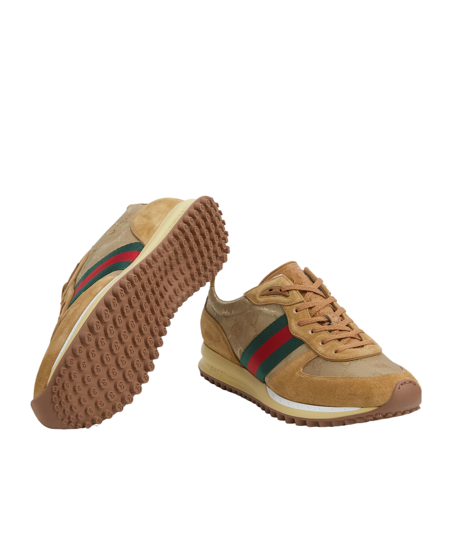 Gucci Men Re-motion Gg Nylon And Suede Sneakers In Multi