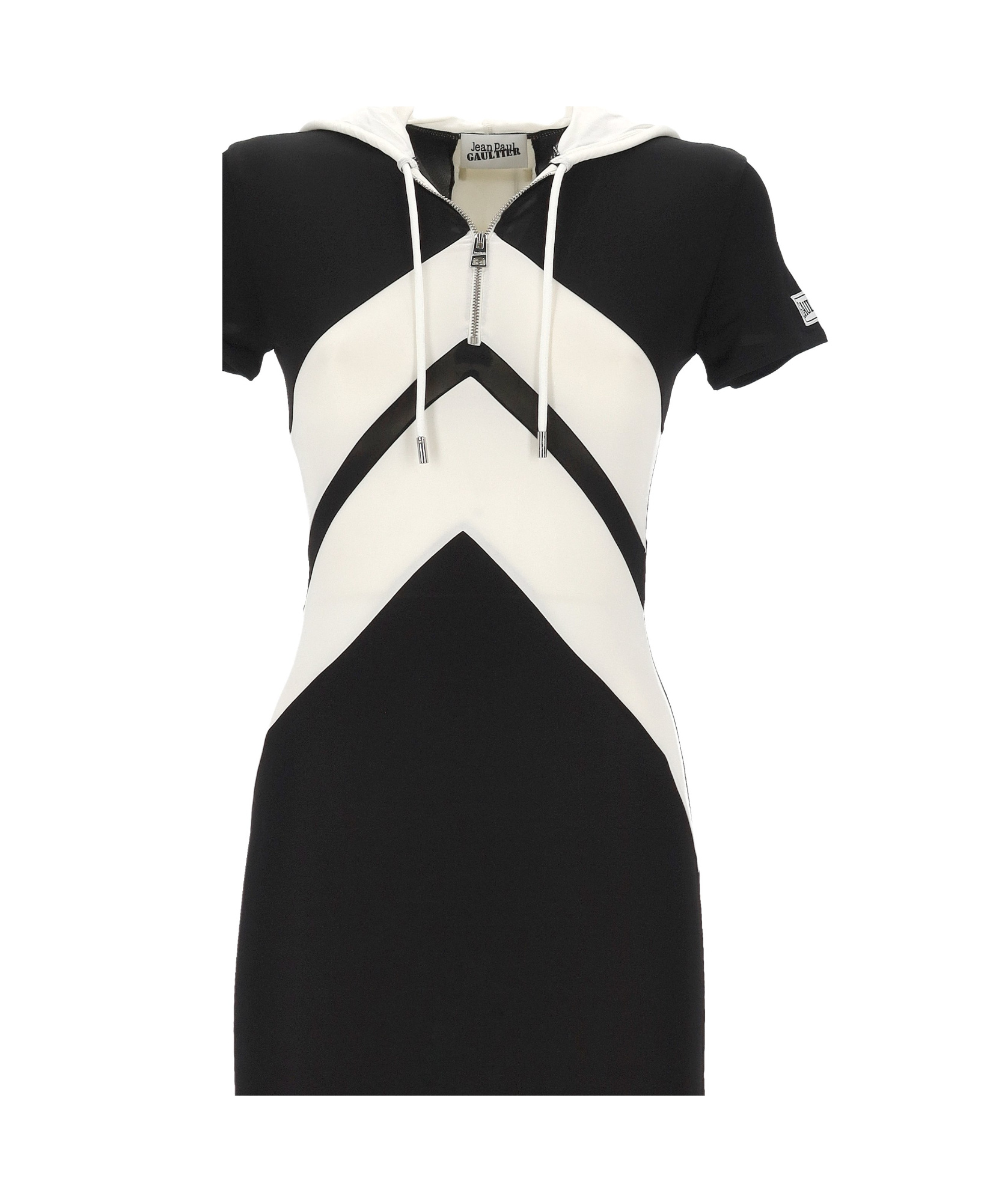 Jean Paul Gaultier Short Sleeve Dress In Black