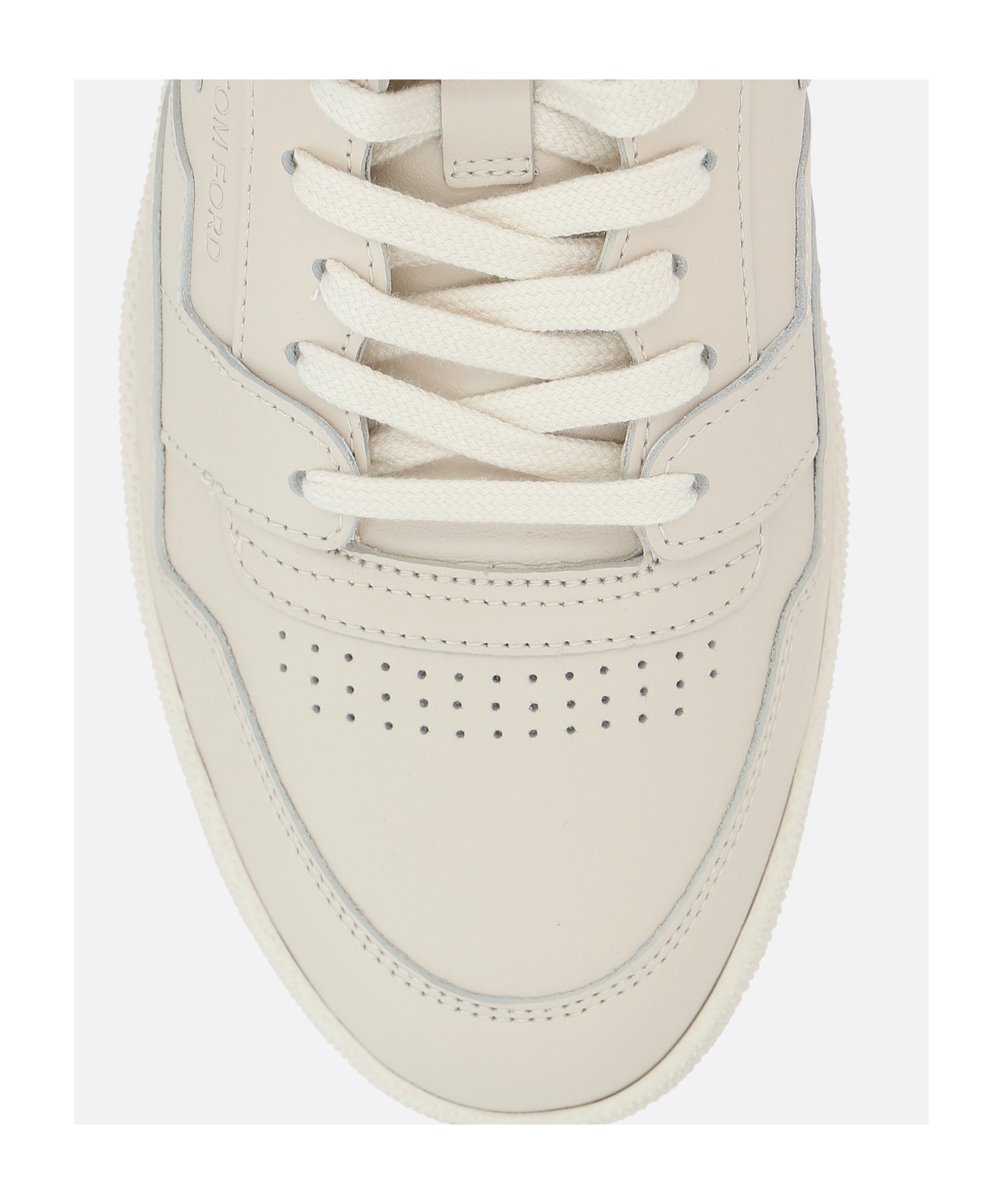 Tom Ford Round Head Lacing Low-cut Casual Sneakers In Nude