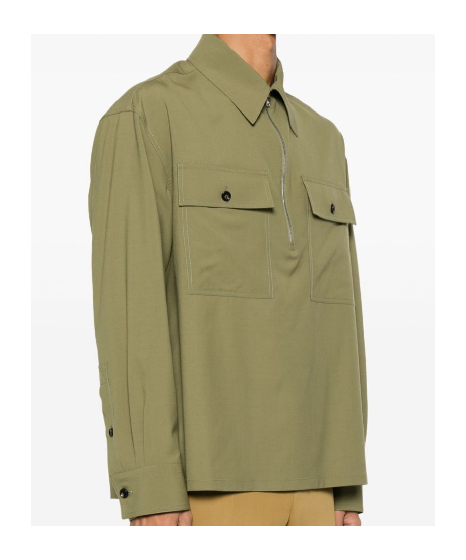 Bottega Veneta Long-sleeved Shirt In Green