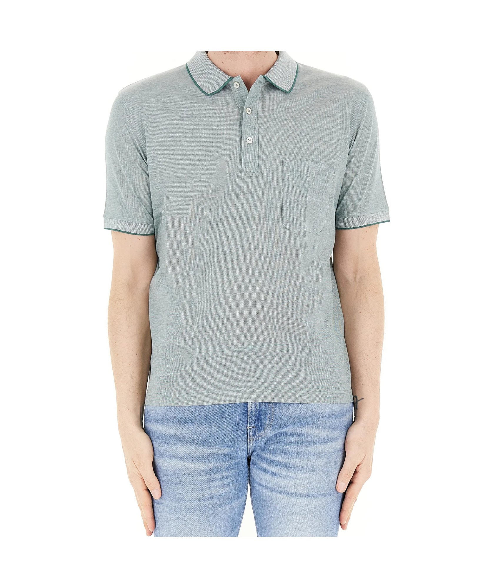 Gran Sasso Short-sleeved Polo Shirt In Green
